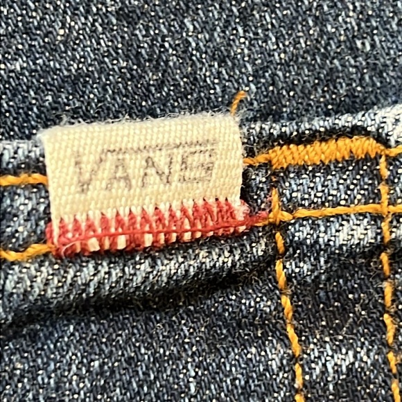 Vans Custom Made For You Straight Leg Jeans Medium Blue 99% Cotton Skater 36x34 - Picture 13 of 16